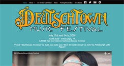 Desktop Screenshot of deutschtownmusicfestival.com