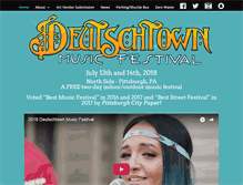 Tablet Screenshot of deutschtownmusicfestival.com
